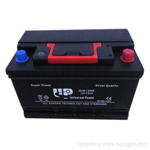 12V 75ah Sealed Maintenance Free Automotive Starter Batteries